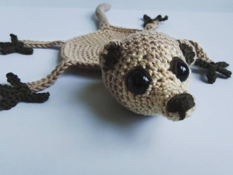 Häkelanleitung Untersetzer Eddi Erdmännchen