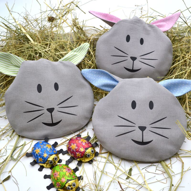 Nähanleitung Osterbeutel Hasenbeutel mit Stickdatei und Plotterdatei