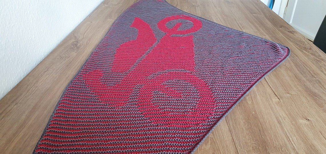 Motorcycle, Shadow Knitting, Illusion Knitting, Motif Shawl