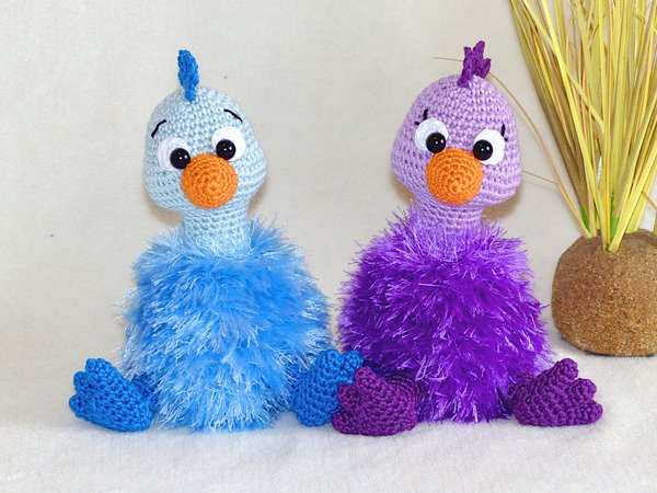 Crochet Pattern Fluffy chicken