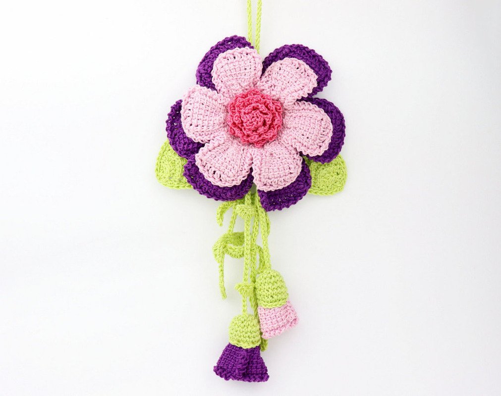 Türanhänger (Deko) "La fleur", Gr. 15 x 26 cm - Bild 6