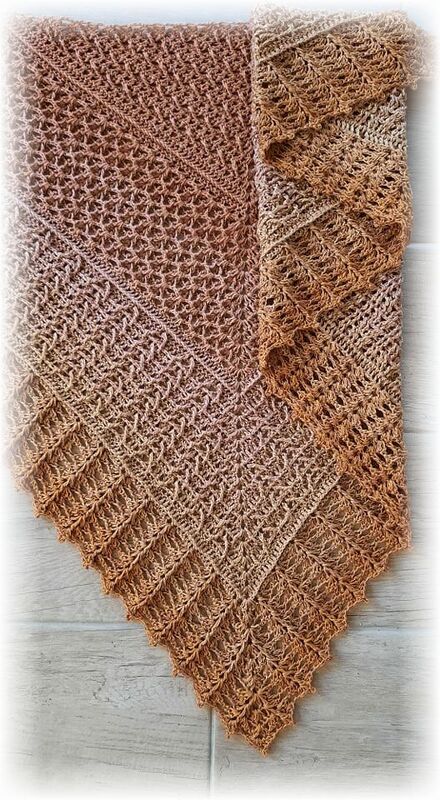 Häkelanleitung dichtes Dreieckstuch Mix Sticks - Bild 2
