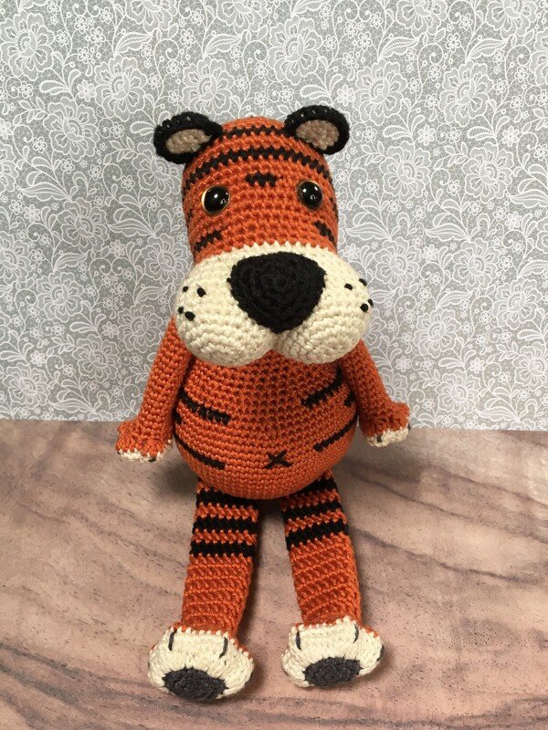 Häkelanleitung für die Spieluhr Leonardo der taktvolle Tiger - Bild 5