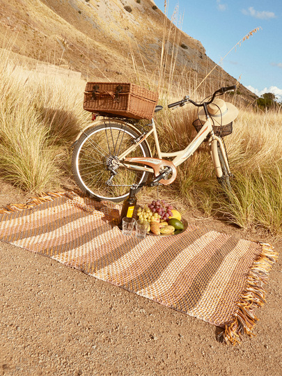 Strickanleitung: Großes Plaid mit Fransen