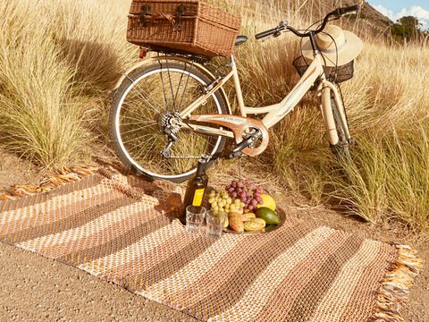 Strickanleitung: Großes Plaid mit Fransen