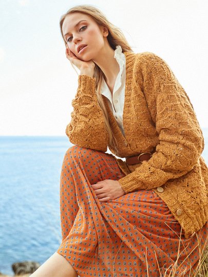 Strickanleitung: Jacke mit rustikalem Charakter