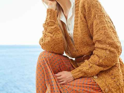 Strickanleitung: Jacke mit rustikalem Charakter