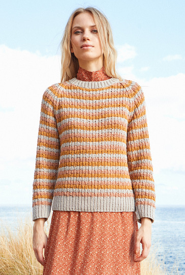 Strickanleitung: Easy - der Ringelpulli im Strukturmuster