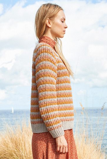 Strickanleitung: Easy - der Ringelpulli im Strukturmuster