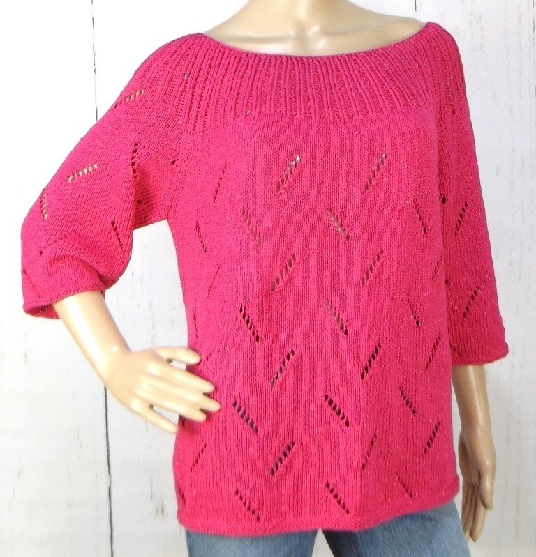 Strickanleitung Sommerpulli "Pink Lady" - Bild 2