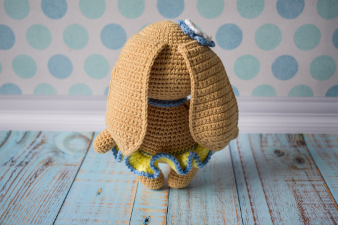 Crochet PDF pattern in English Little Cute Bunny