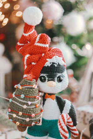 Penguin crochet pattern English Amigurumi toy Handmade