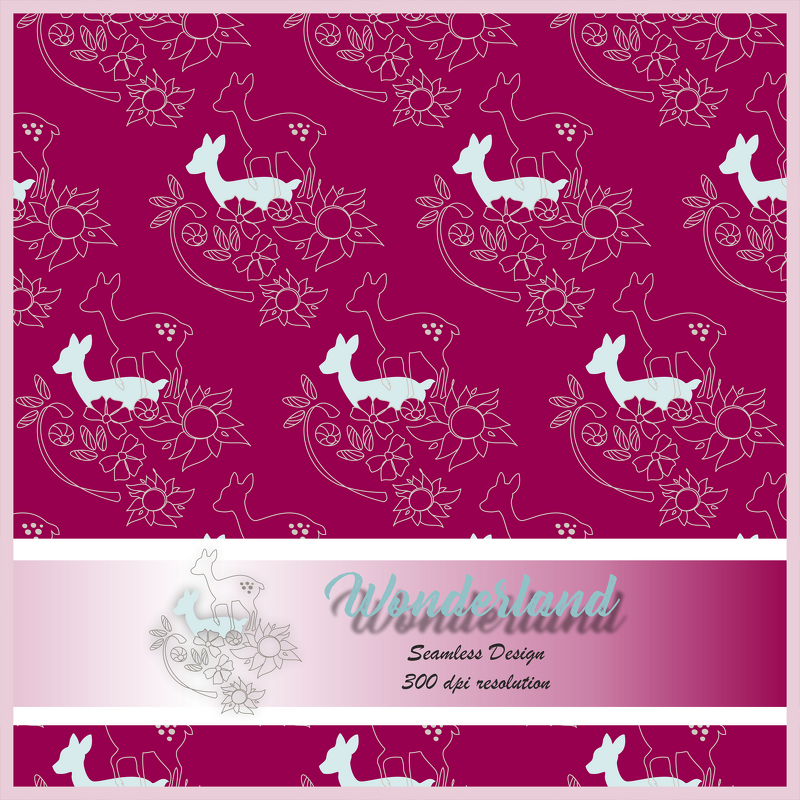 Digital Papier nahtlos Motiv Reh Scrapbooking Wallpaper red