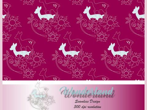 Digital Papier nahtlos Motiv Reh Scrapbooking Wallpaper red