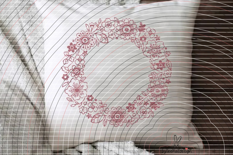 Blumen Kranz Plotterdatei SVG DXF