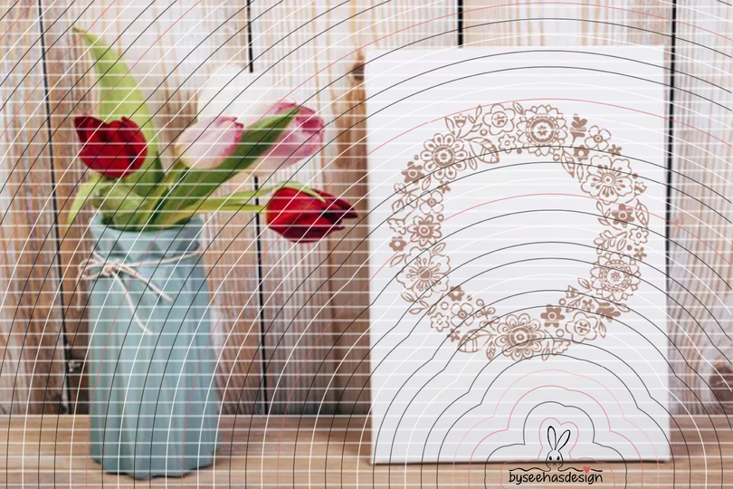 Blumen Kranz Plotterdatei SVG DXF