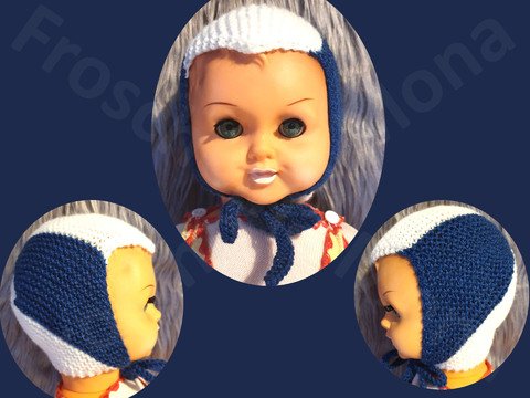 TEUFELSMÜTZE zweifarbig stricken Babys Neugeborene Frühchen Strickanleitung