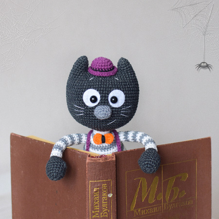 Crochet PDF pattern in English Black Cat