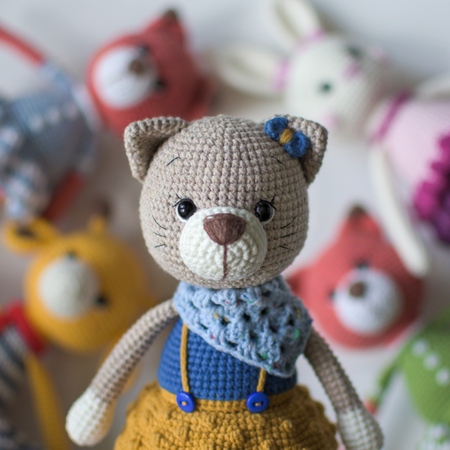 Crochet PDF pattern in English Kitty Berta