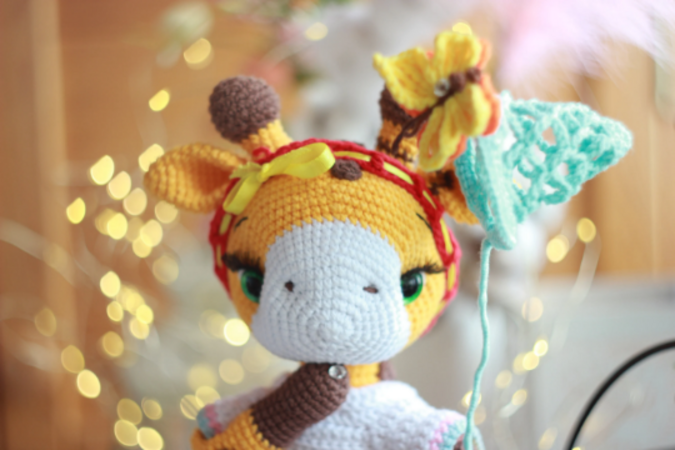 Giraffe crochet pattern animals English Amigurumi toy Handmade