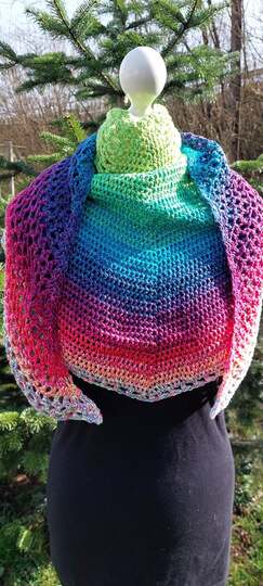 -	Häkelschriftanleitung Tuch „engelenvleugels“  -