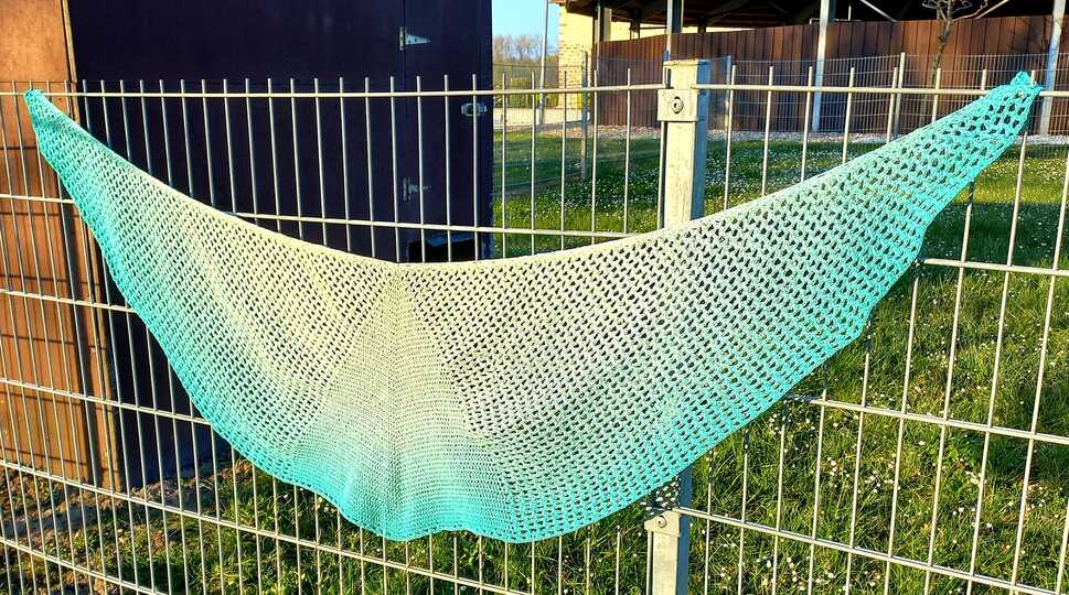 -	Häkelschriftanleitung Tuch „engelenvleugels“  -