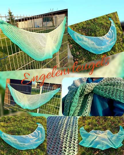 -	Häkelschriftanleitung Tuch „engelenvleugels“  -