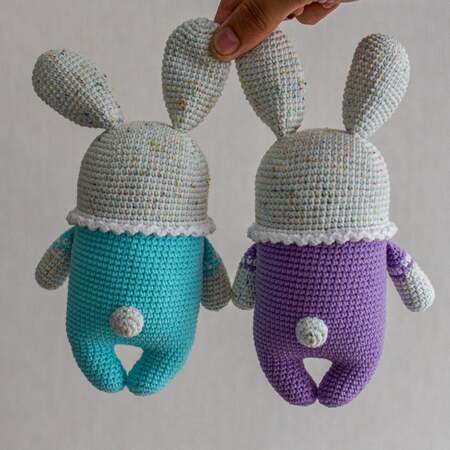 Crochet PDF pattern in English Sleepy Bunny