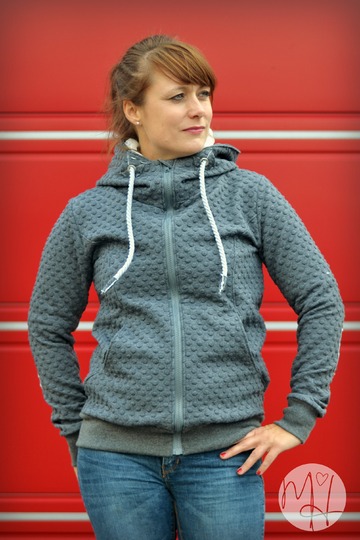 Sweatjacke/ Hoodie Damen – E-Book Schnittmuster Gr. 32-58 – Nanuc