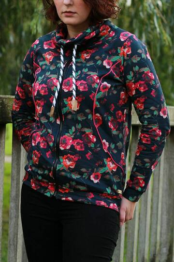 Sweatjacke/ Hoodie Damen – E-Book Schnittmuster Gr. 32-58 – Nanuc