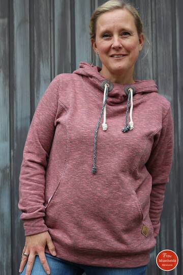 Sweatjacke/ Hoodie Damen – E-Book Schnittmuster Gr. 32-58 – Nanuc