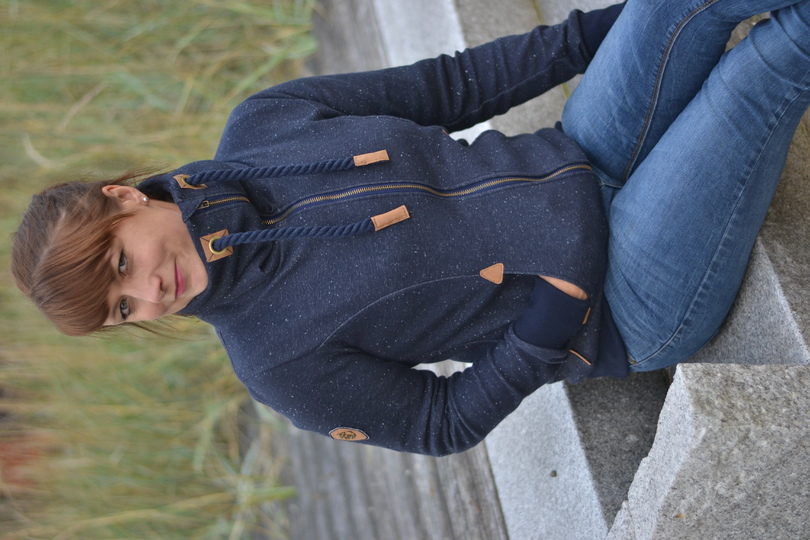 Sweatjacke/ Hoodie Damen – E-Book Schnittmuster Gr. 32-58 – Nanuc