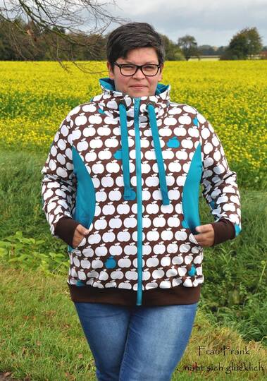Sweatjacke/ Hoodie Damen – E-Book Schnittmuster Gr. 32-58 – Nanuc
