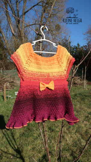 Häkelanleitung für Tunika ,,Sungirl Shining" 9 Größen!