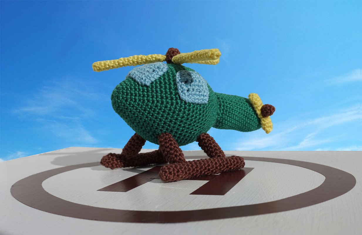 Amigurumi Häkelanleitung Spielzeug Luftfahrzeug Hubschrauber :-) - Bild 2