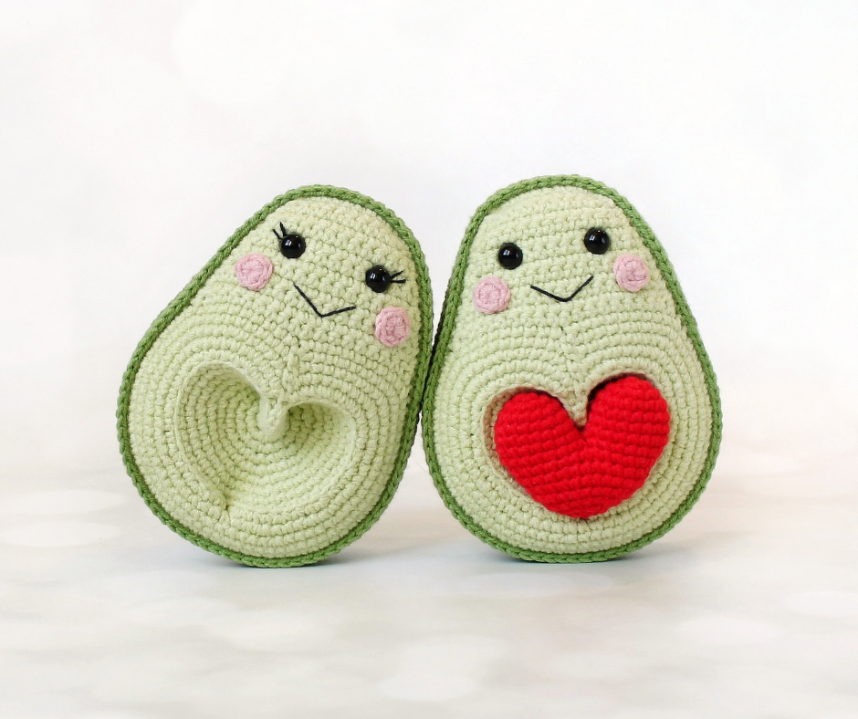 Avocados in love Crochet Pattern