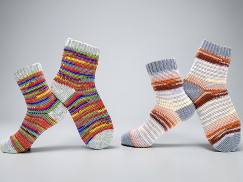 Socken häkeln für Anfänger - Häkelanleitung