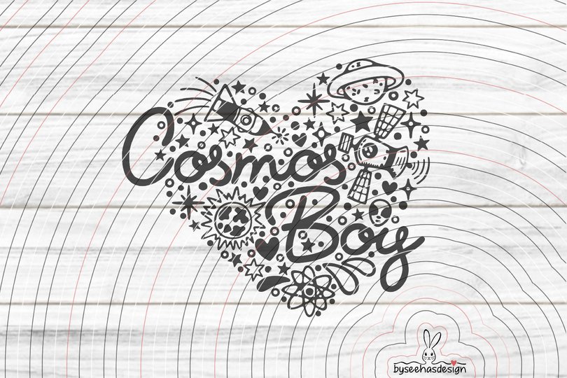 Cosmos Boy Plotterdatei SVG DXF