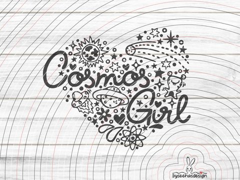 Cosmos Girl Plotterdatei SVG DXF