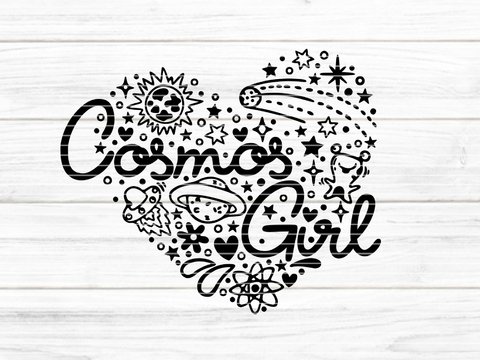 Cosmos Girl Plotterdatei SVG DXF FCM