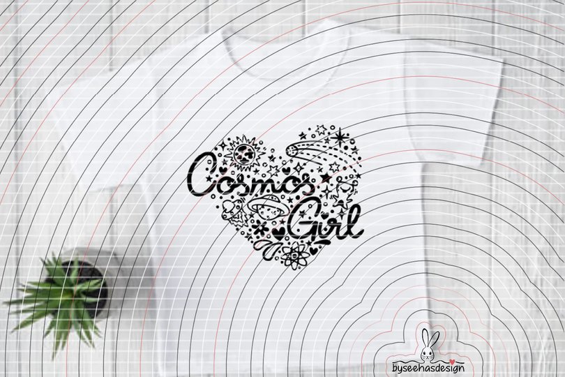 Cosmos Girl Plotterdatei SVG DXF