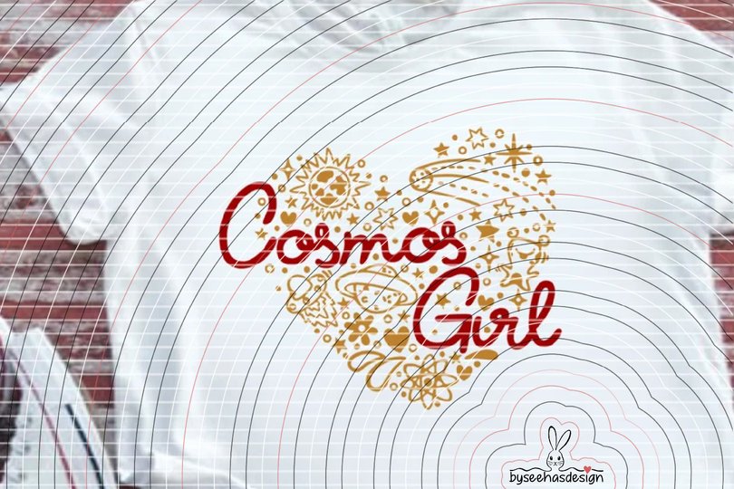 Cosmos Girl Plotterdatei SVG DXF