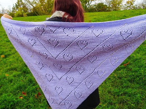 Dreiecktuch Lovely stricken / Strickanleitung / Strickanleitungen Tücher