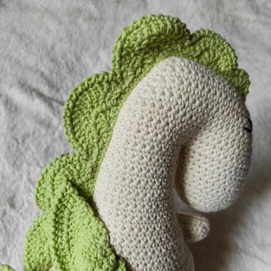 Crochet Pattern Decorative Pillow Dinosaur for the Baby's Room