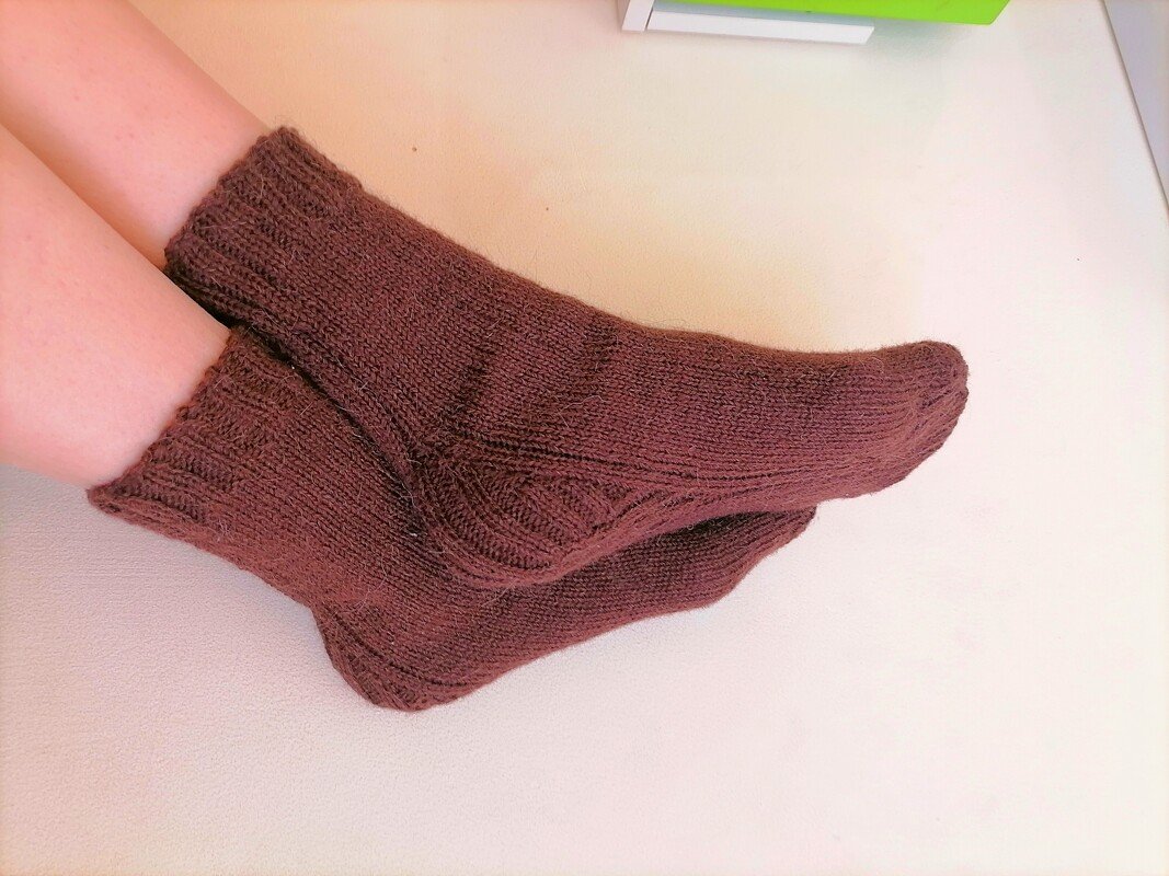 Socks. Ribbed heel. Knitting pattern - Image 2