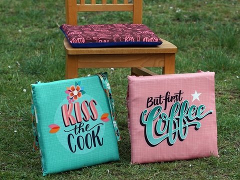 Kissen Stuhlkissen nähen Anleitung