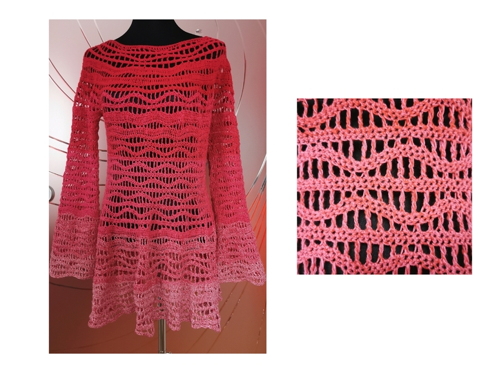 Tunika/Shirt/Kleid Strawberry Fields, Häkelanleitung