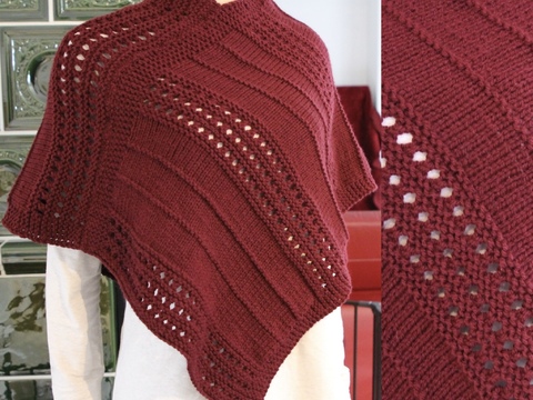 Strickanleitung Poncho "Margaux" - sehr einfach - anfängerfreundlich
