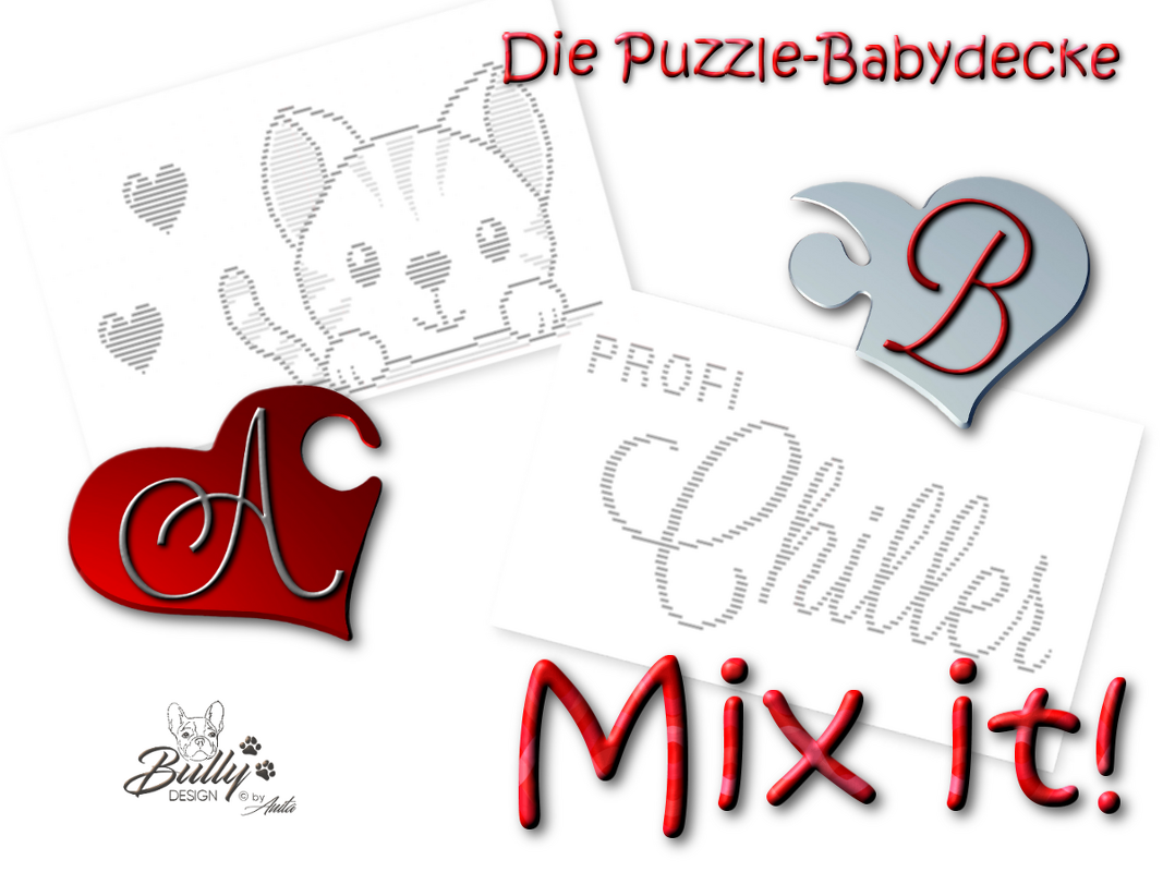 Mix it!  Die Puzzle-Babydecke - KATZE - Bild 3