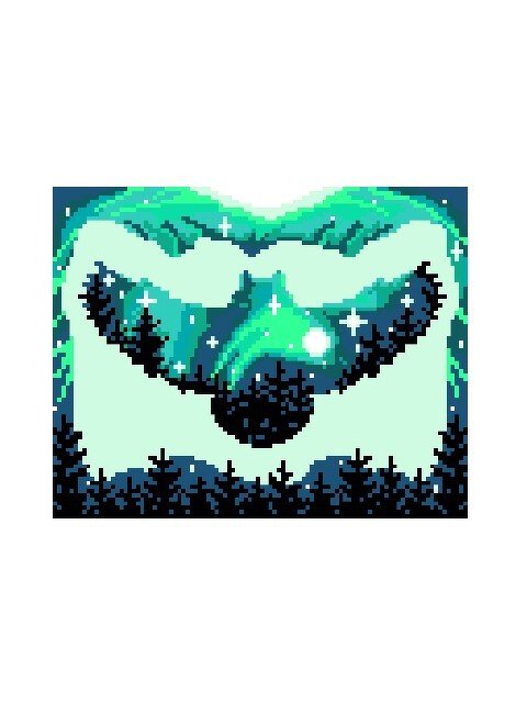 Häkelmuster * EULE SILHOUETTE - grün * Grafik für Fm Decke